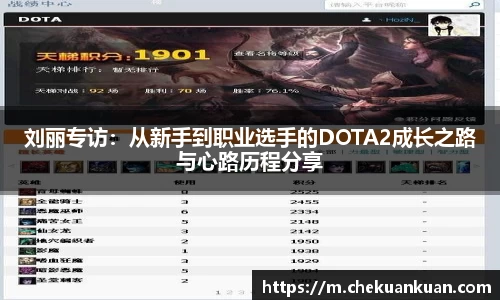 刘丽专访：从新手到职业选手的DOTA2成长之路与心路历程分享