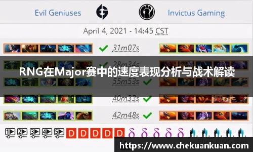 RNG在Major赛中的速度表现分析与战术解读